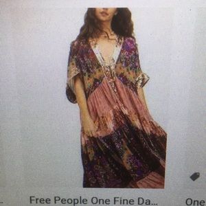 Free People one fine day floral and sequin dress